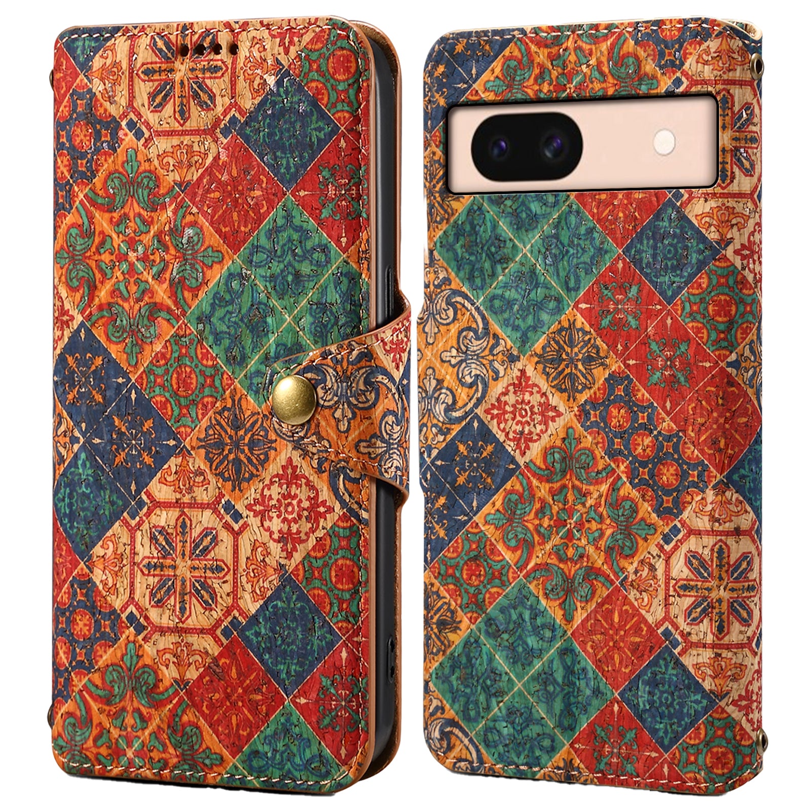For Google Pixel 8a Leather Case Floral Printing Wallet Phone Cover with Stand For Google Pixel 8a Leather Case Floral Printing Wallet Phone Cover with Stand